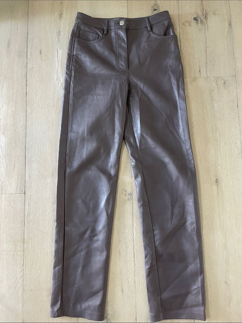 Aritzia Wilfred Melina High Rise Vegan Leather Pants Size 2